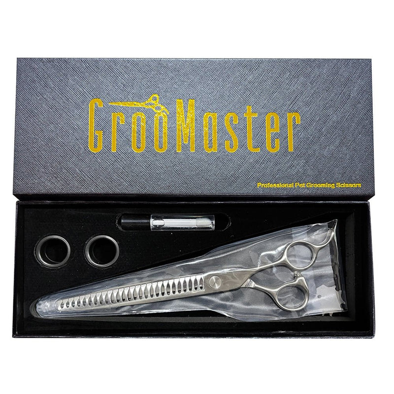 GrooMaster 8” Chunker Shears – Professional Texture & Blending Control - Grooming Accessories