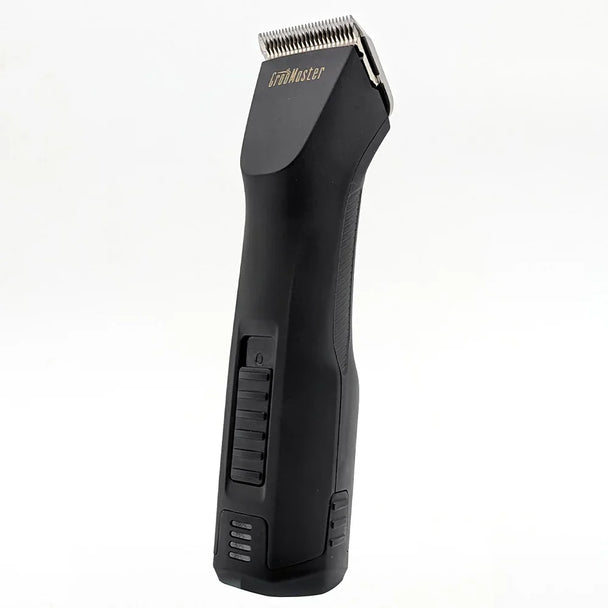 Black hair clipper with brand logo on a white background