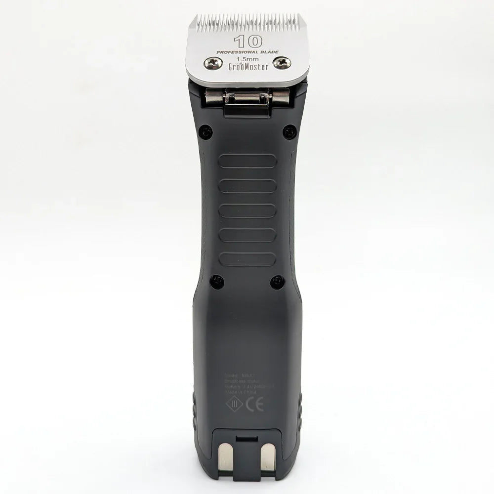 Hair Clipper backside with a #10 blade on a white background
