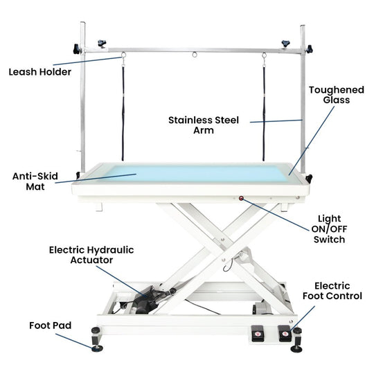 N - 142 LED Top Grooming Table - Grooming Table