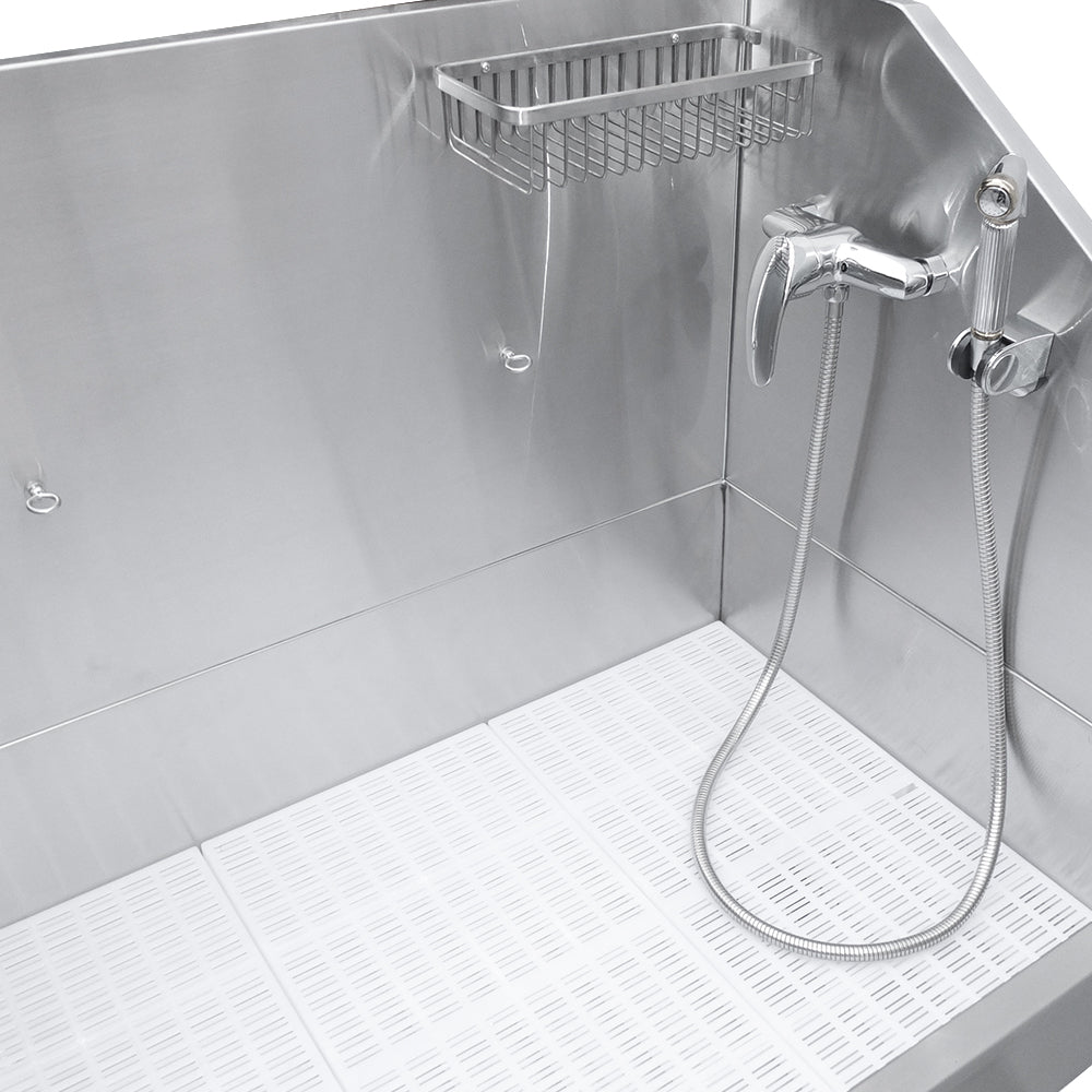H - 905E Stainless Steel Electric Lifting Tub - Small - Grooming Bathtub